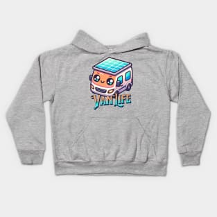 Van Life in a cute little graphic design Kids Hoodie